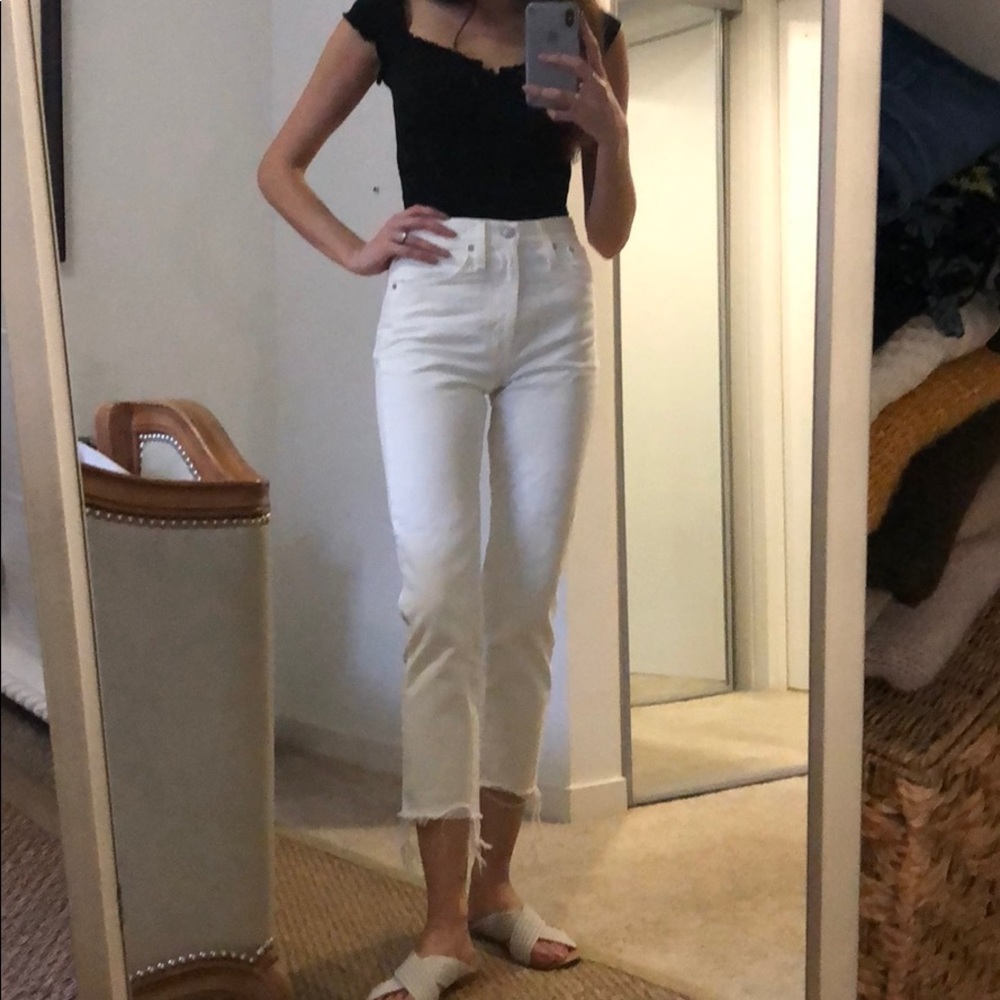 Madewell White Perfect Summer Jean